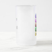 三歳すり付きマグカップ フロストグラスビールジョッキ (中央)