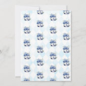 三歳の誕生日のお茶子供へ 招待状 (裏面)