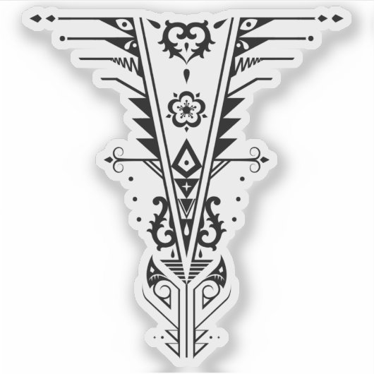 三段切除三段積 シール (正面)