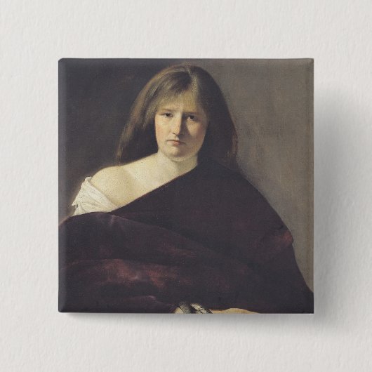 三段論法のアレゴリー 缶バッジ (正面)