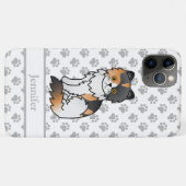 三毛のペルシャ猫 かわいいキャラクター Case-Mate iPhoneケース (裏面(横))