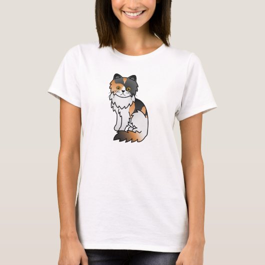 三毛ペルシャ猫 Tシャツ (正面)