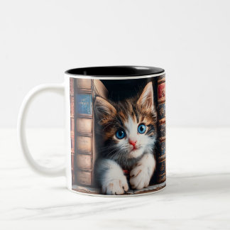 三毛子猫の陶器 コーヒー ティー ココア マグカップ