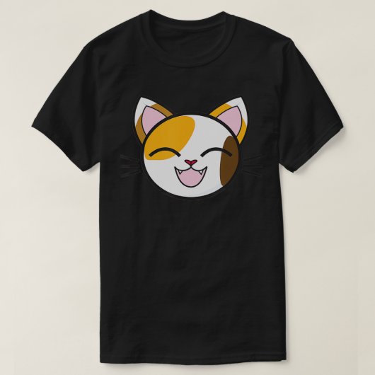 三毛猫が可愛い Tシャツ (デザイン正面)