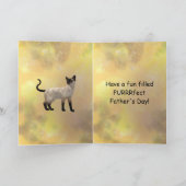 三毛猫と父の日 カード (内部)