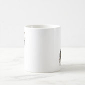 三毛猫と蝶の水彩マグカップ コーヒーマグカップ (中央)