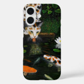 三毛猫と錦鯉 Case-Mate iPhoneケース (裏面)