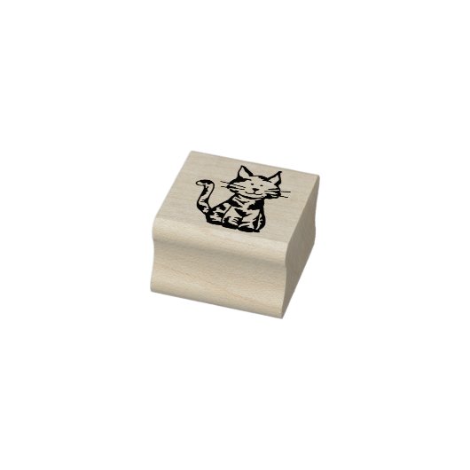 三毛猫のくつろぎポーズ ラバースタンプ (スタンプ)