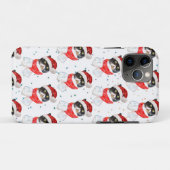 三毛猫のクリスマス水彩画(マフラー付き) Case-Mate iPhoneケース (裏面(横))