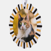 三毛猫のクリスマス オーナメントカード (左)