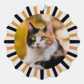 三毛猫のクリスマス オーナメントカード (正面)
