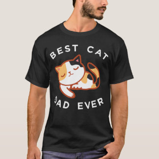 三毛猫のパパ キティーファーザー ギフト 家庭 Tシャツ