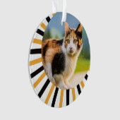 三毛猫の初めてのクリスマス オーナメント (正面)
