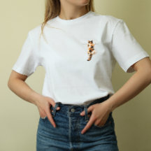 三毛猫の応援メッセージTシャツ
