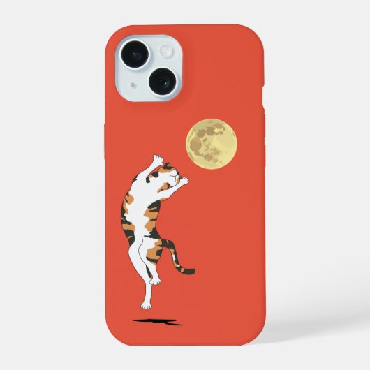 三毛猫の月ダンス Case-Mate iPhoneケース iPhone 15ケース (裏面)