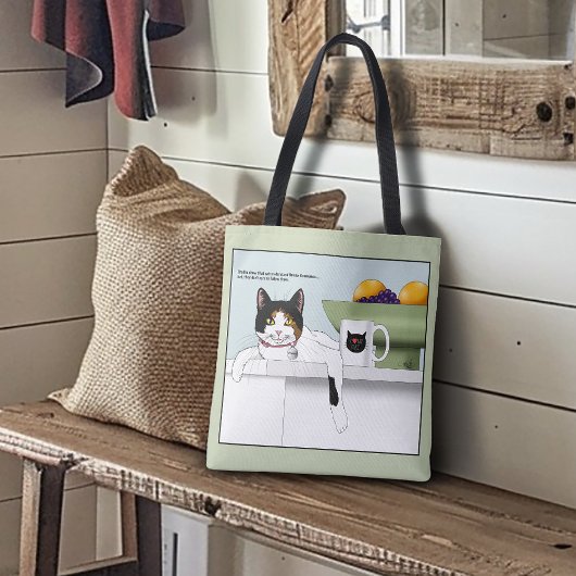 三毛猫の気ままなキッチン トートバッグ