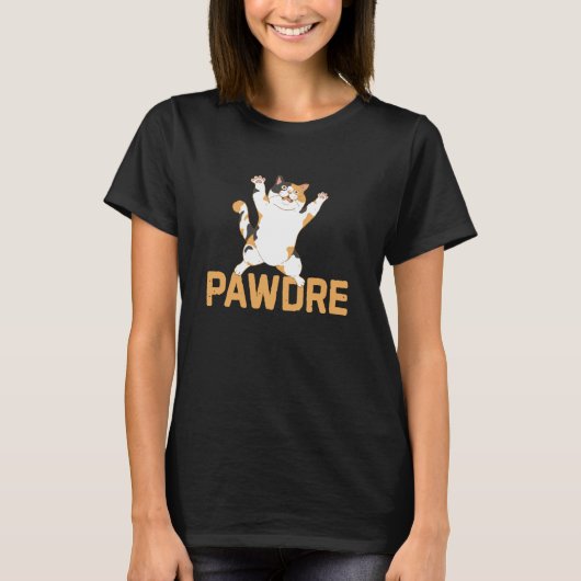 三毛猫の飼い主パパ Tシャツ (正面)