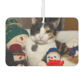 三毛猫を見つけた カーエアーフレッシュナー (正面)