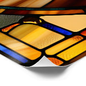 三毛猫ステンドグラス ポスター (コーナー)