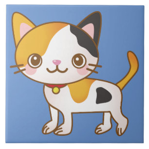 三毛猫セラミックタイル タイル