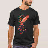 三毛猫ダイオウイカ Tシャツ (正面)