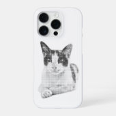 三毛猫ハーフトーン iPhoneケース (裏面)