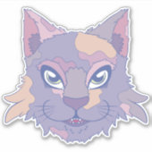 三毛猫 シール (正面)