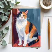 三毛猫 | 水彩の可愛い子猫 ペットカード