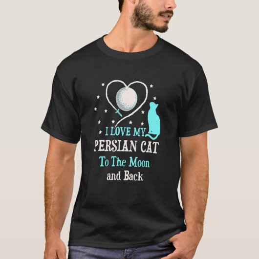 三毛猫+猫+子猫+ペルシャ猫を愛してやまない Tシャツ (正面)