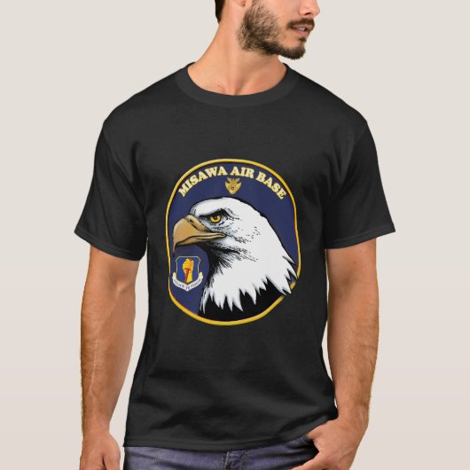 三沢空軍基地ジャパン第35回戦闘機ウィング航空自衛隊 Tシャツ (正面)