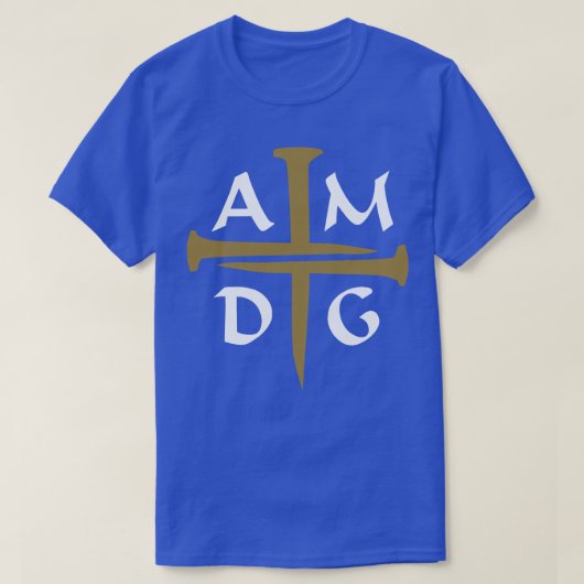 三爪、 ネイルクロスAMDG Tシャツ (デザイン正面)