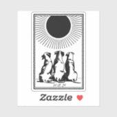 三犬「夜」 シール (シート)