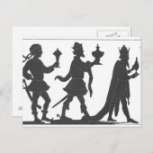 三王のシルエット ポストカード (正面/裏面)