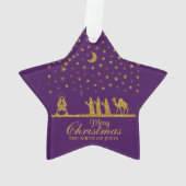 三王の聖降誕祭、イエスの誕生 オーナメント (裏面)