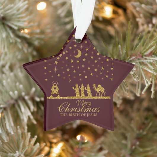 三王の聖降誕祭、イエスの誕生 オーナメント (ツリー)