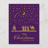 三王の聖降誕祭、イエスの誕生 シーズンポストカード (正面)