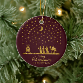 三王の聖降誕祭、イエスの誕生 セラミックオーナメント