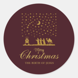三王の聖降誕祭、イエスの誕生 ラウンドシール