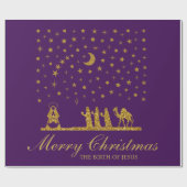 三王の聖降誕祭、イエスの誕生 ラッピングペーパー (フラット)