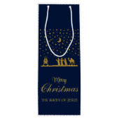 三王の聖降誕祭、イエスの誕生 ワインギフトバッグ (裏面)