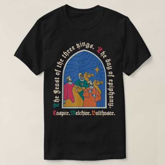 三王の饗宴，エピファニー・クリスチャンH Tシャツ (デザイン正面)