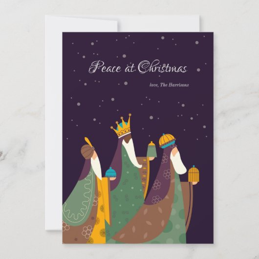 三王クリスマスグリーティングカード シーズンカード (正面)