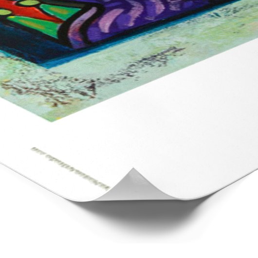 三王クリスマスポスター、マタイ2:11節 ポスター (角)