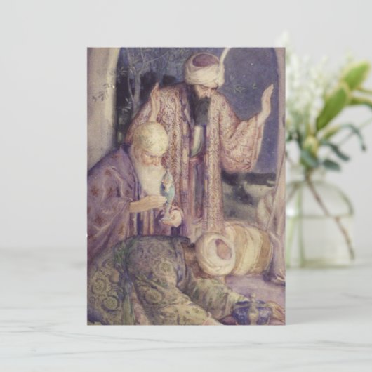 三王ヴィンテージクリスマスに冠を飾る シーズンカード (スタンド正面)