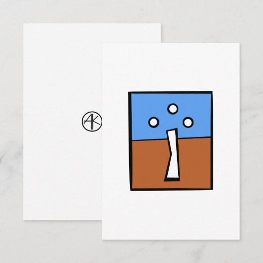 三球クロス サンキューカード (正面/裏面)