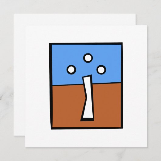 三球クロス サンキューカード (正面/裏面)