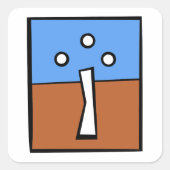 三球クロス スクエアシール (正面)