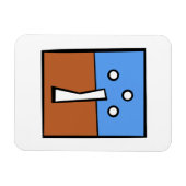 三球クロス マグネット (横)