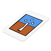 三球クロス マグネット (左側)