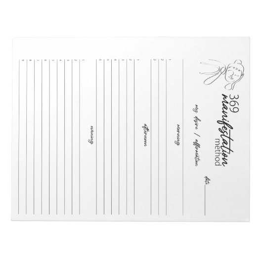 三百六十九表意方法及び引力の法則 ノートパッド (正面)